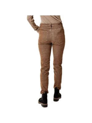 Вельветовые брюки скинни скинни Carve Designs коричневые