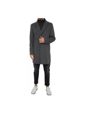 Cappotto invernale di lana Hugo Boss grigio