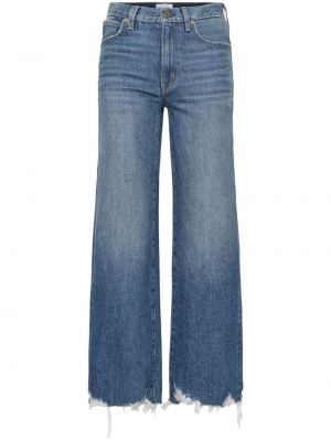 Voľné džínsy s rovným strihom Frame modrá