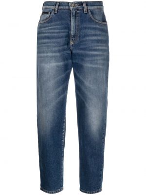 Straight leg jeans a vita alta Philipp Plein blu