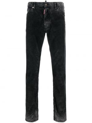 Cord skinny jeans Dsquared2 schwarz