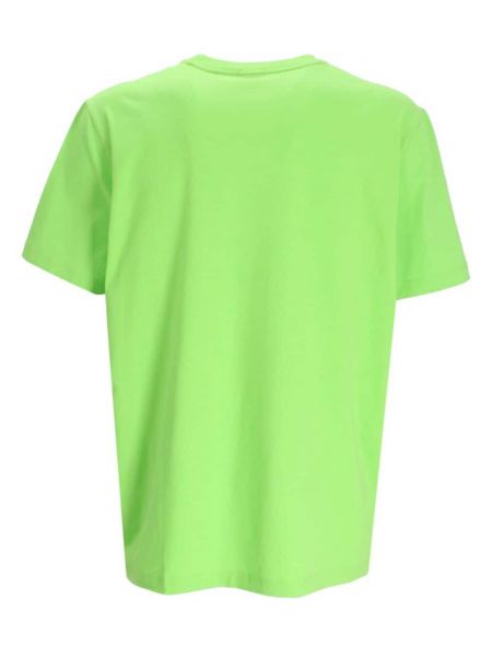 T-shirt en coton à imprimé Boss vert