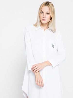 Spalna srajca Lauren Ralph Lauren bela