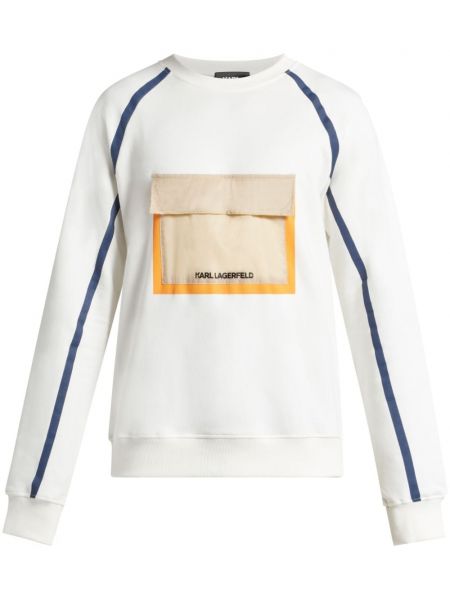 Sweatshirt mit taschen Karl Lagerfeld weiß