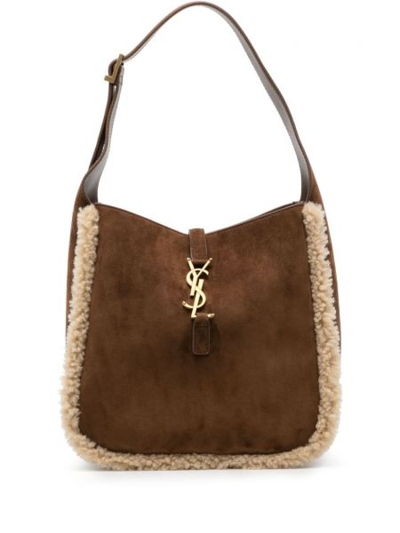 Ruskind mini taske Saint Laurent brun