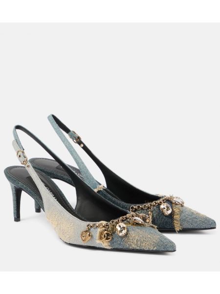 Slingback avokkaat Dolce&gabbana sininen