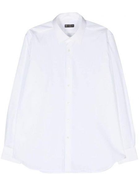 Βαμβακερό πουκάμισο Corneliani λευκό