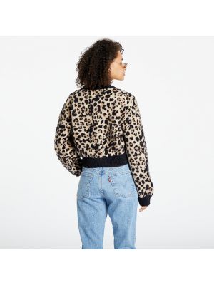 Leopardí kardigan Tommy Jeans béžový