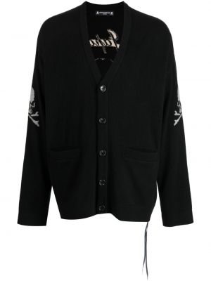 Cardigan en tricot Mastermind Japan noir