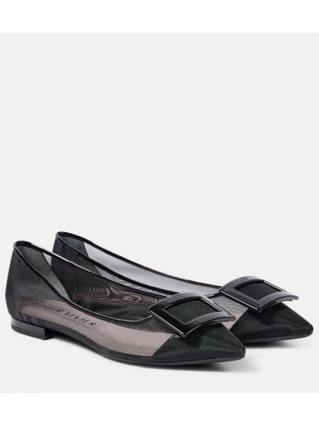 Mesh ballerinaer Roger Vivier sort