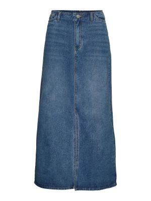 Džínsová sukňa Vero Moda modrá