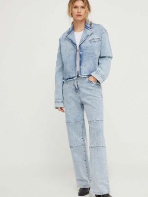 Kurtka jeansowa oversize Remain Birger Christensen niebieska
