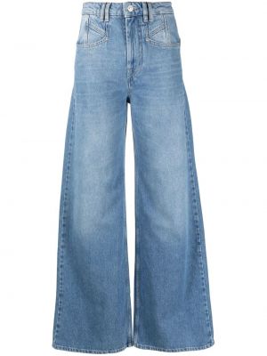Jeansy relaxed fit Isabel Marant Etoile niebieskie