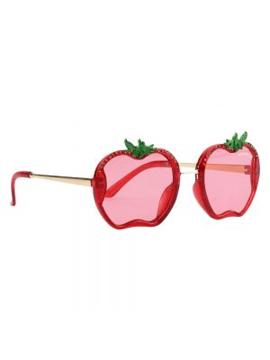 Czerwone okulary przeciwsłoneczne Monnalisa