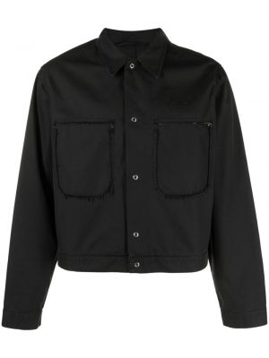 Hímzett dzseki Mm6 Maison Margiela fekete