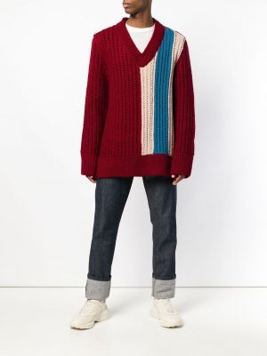 Sweter w paski oversize chunky Calvin Klein