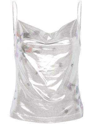 Tank top Margherita Maccapani srebrny