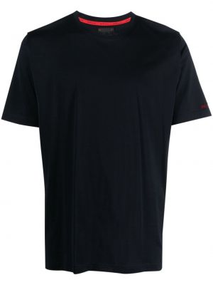 T-shirt aus baumwoll mit rundem ausschnitt Kiton blau