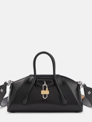Kožená kabelka Givenchy čierna