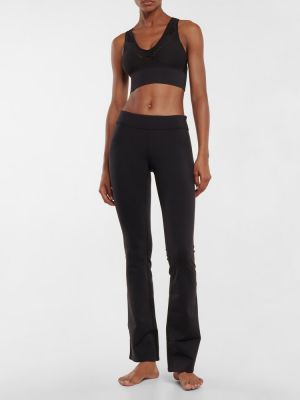 Sportovní kalhoty s nízkým pasem Alo Yoga černé