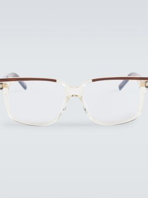 Okulary Saint Laurent brązowe