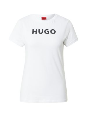 Tricou slim fit Hugo alb