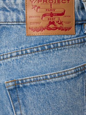 Spódnica jeansowa z wysoką talią Y/project niebieska