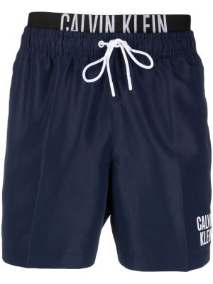 Trykt shorts Calvin Klein blå