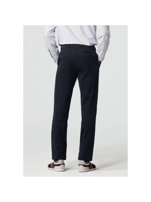 Pantalones chinos de algodón Meyer azul