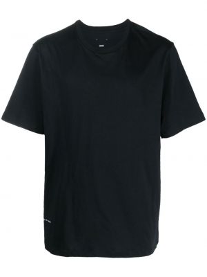 Raštuotas medvilninis marškinėliai Oamc juoda