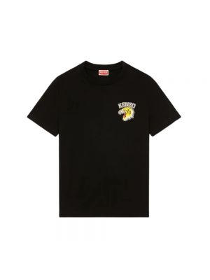 Koszulka z krótkim rękawem w tygrysie prążki Kenzo czarna