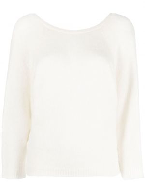 Вълнен пуловер Luisa Cerano бяло