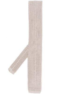 Плетена копринена вратовръзка Fursac бежово