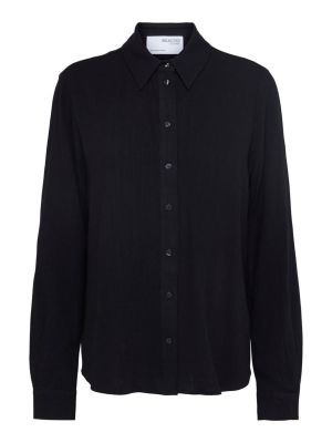 Блуза Selected Femme черно