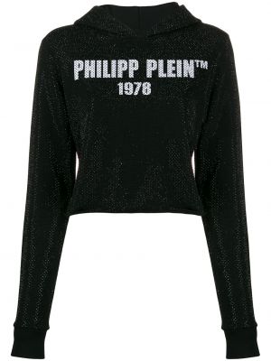 Sudadera con capucha con estampado Philipp Plein negro