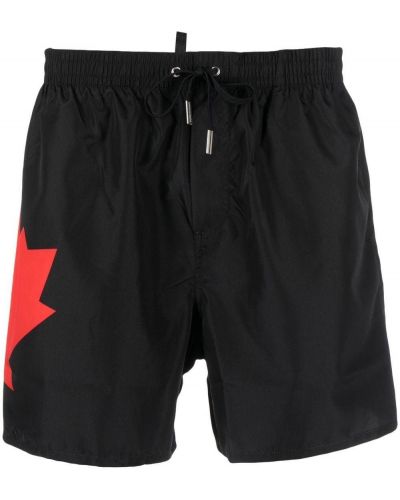 Trykt shorts Dsquared2 svart