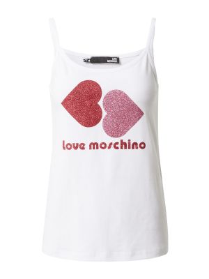 Love Moschino Top  roz pal / roşu închis / alb