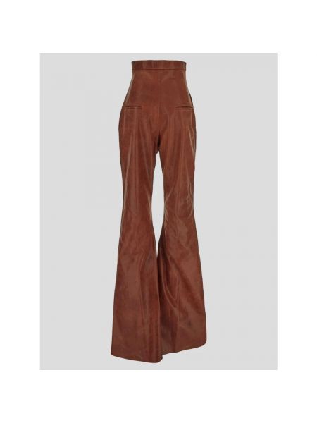 Pantalones de cuero Rick Owens marrón