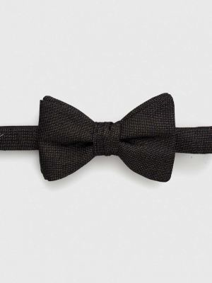 HUGO csokor nyakkendő  - Fekete