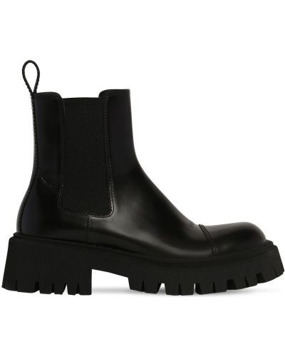 Kožené chelsea boots Balenciaga černé