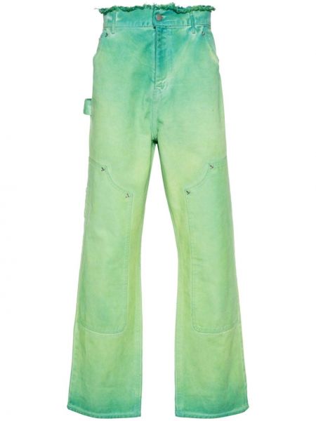 Straight fit džíny 3paradis zelené