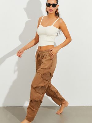 Pantaloni Cool & Sexy maro
