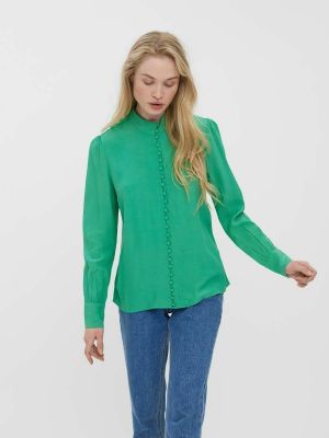 Рубашка Vero Moda зеленая