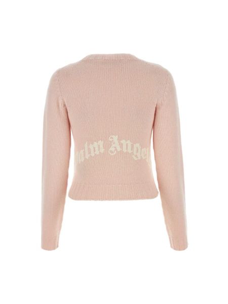 Jersey de lana de tela jersey Palm Angels rosa