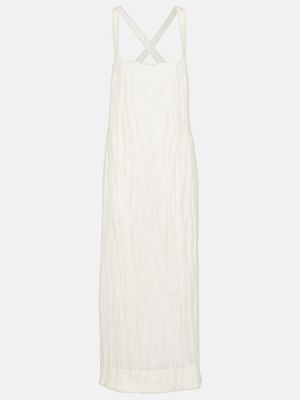 Vestido midi Khaite blanco