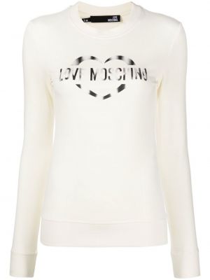 Trykt slank sweatshirt Love Moschino