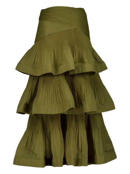 Spódnica bawełniana Zimmermann zielona