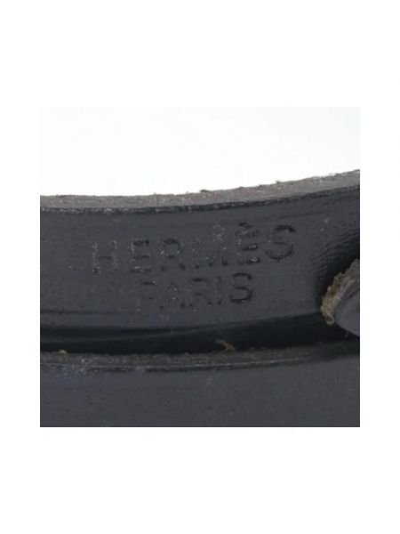Pulsera de cuero Hermès Vintage negro