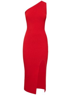 Midi šaty Michael Kors Collection červená