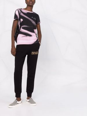 Sporthose aus baumwoll mit print Versace Jeans Couture